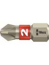 WERA PH2X25 Stainless Steel Phillips Bit